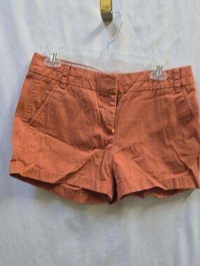 J. Crew Women's Rust Orange Cotton Chino Shorts Size 6